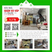 ✅  Cần bán gấp nhà mặt tiền 5.2m, full nội thất, giá cực yêu 5.2 tỷ